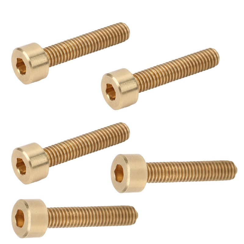 50Pcs Cap Hex Socket Screw Copper Fastener Hardware Tools Industrial