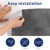 BETTELOOM Small Solid Cozy Blackout Door Window Curtains, Quick and