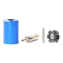 Ragyzity - Herramienta de ajuste de tuerca de estrella para bicicleta, instalación de horquilla de bicicleta, instalador de horquilla con 1 tuerca de estrella y 1 tornillo de posicionamiento de