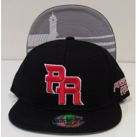 Unbranded Snapback Hats Puerto Rico 3D Embroidered Printed El Morro under visor Unisex! - Black/Red