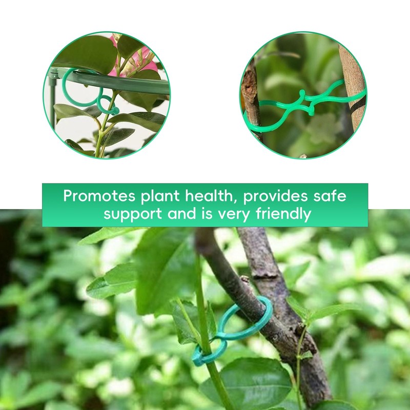 JAMSSOW Pack of 200 Plant Clips, Plant Clips for Trellis