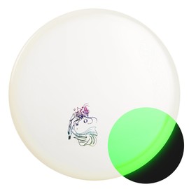Yikun Glow Disc Golf Putter 165-176g Putt & Approach in Glow-in-The-Dark Plastic Perfect for Outdoor Games and Competition