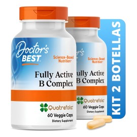 Doctors Best | Kit 2 Fully Active B Complex | 60 Caps Vegs