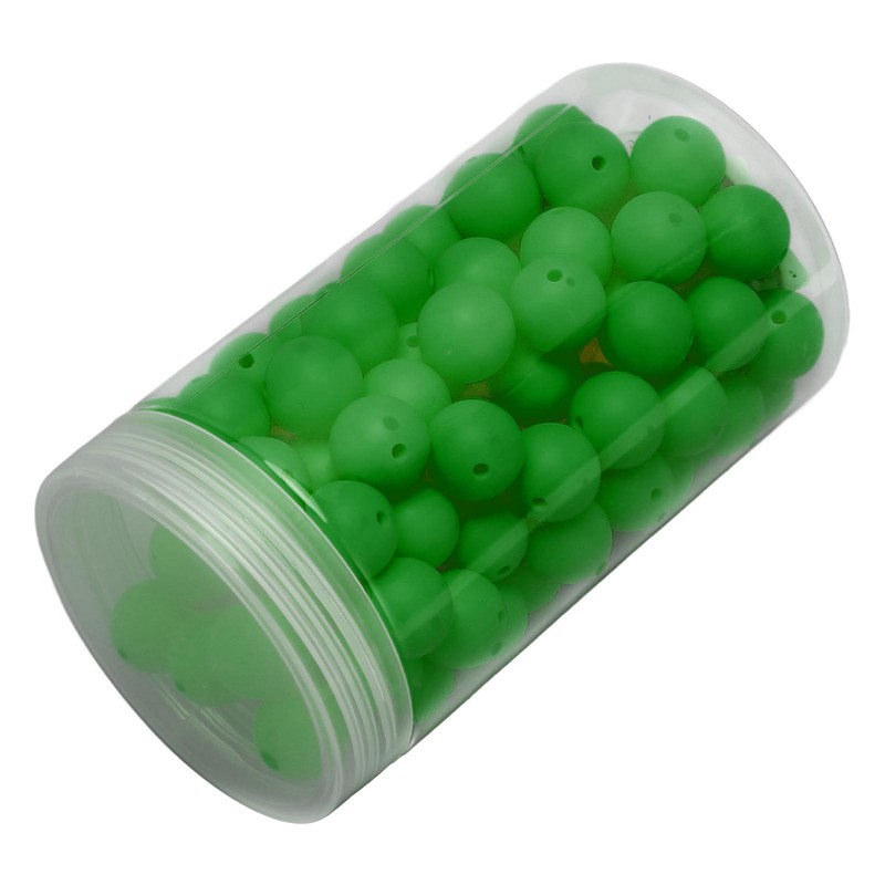 105pcs 15mm Silicone Beads Bulk Round Silicone Beads Loose Beads