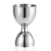 Cocktail Measuring Jigger, Double Sided Stainless Steel Bell Cocktail Jigger