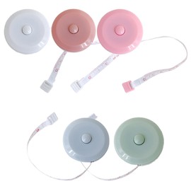 5pcs Soft Tape Measure 60in / 150cm Retractable Tailors Measuring Tape Small Sewing Tape Measure For Body Measuring Length, Chest, Waist and Clothes Craft