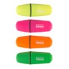 Idena 12081 Mini Highlighter in 4 Colours, Yellow, Pink, Orange