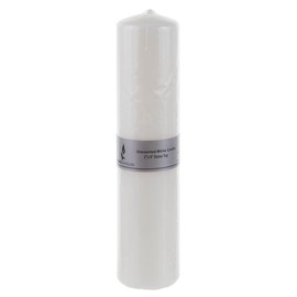 Mega Candles 6 pcs Unscented White Round Pillar Candle, Pressed Premium Wax Candles 2 Inch x 9 Inch, Home Décor, Wedding Receptions, Baby Showers, Birthdays, Celebrations, Party Favors & More