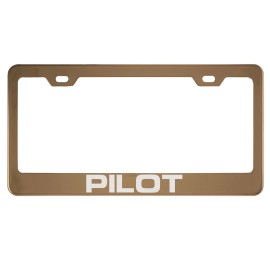 MVP Rose Gold License Plate Frame for Pilot