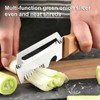 Premium Vegetable Peeler with Wooden Handle and Bottle Openerand Fish-Scaler