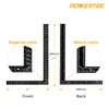 POWERTEC Framing Square, 16 x 24 Inch Steel Carpenter Square