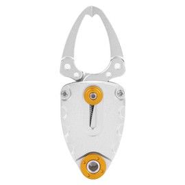 Tbest Fish Gripper Lip Gripper Fish Lip Grip Gripper Grabber, Fishing Gripper Pliers Mini Metal Fish Grip Gripper Clamp Fishing Grabber Tool Accessories (Silver)