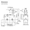 BAOMAIN Limit Switch TZ-7144 One-Way Action Short Hinge Roller Lever,