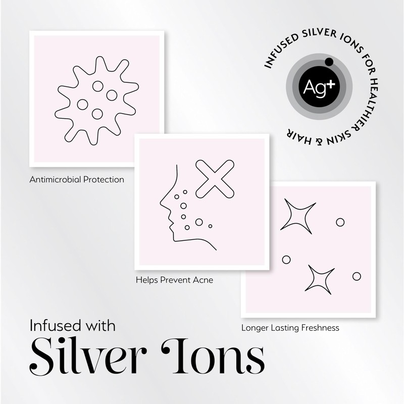 Silver Cloud Satin Heatless Curler Set Infused with Silver Ions