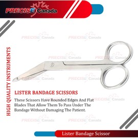 PRECISE CANADA: Lister Bandage Scissors 14.5CM/5.5"