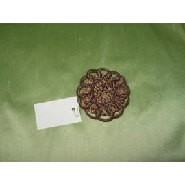 DECO PRO BY THE PIECE TRIM  DECO PRO BAROQUE ROSETTE BUTTON TRIM FABRIC FOR LESS