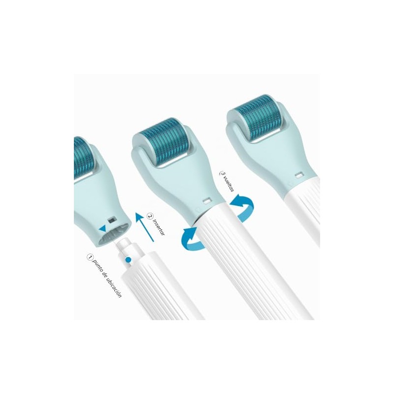 Kit De Rodillo Dérmico 10 En 1, Rodillo De Microagujas