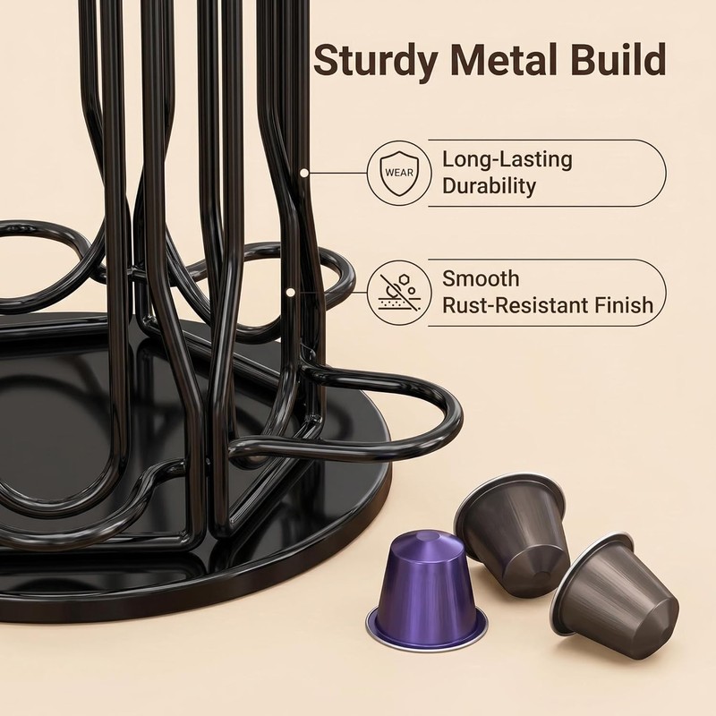 Coffee Pod Holder for Nespresso OriginalLine, Coffee Pod Storage Organizer