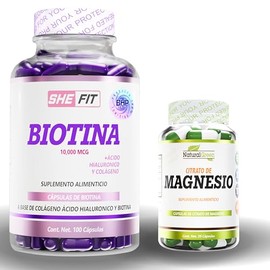 BHP NUTRITION Biotina con Ácido Hialurónico y Colageno Hidrolizado| 100 caps | Suplemento Alimenticio específico para piel y uñas| alta biodisponibilidad