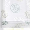 Bella Eyelet Roller Blind Burnout White Printed Circle Motif White