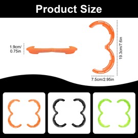 Chingcoo Propeller Protection for DJI Avata 2, Propeller Drone Protective Bumper Protective Case, Anti-Collision Shockproof, Prop Protector for DJI Avata 2 Fly More Combo Drone Accessories, Orange