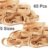 Rubber Bands Assorted Sizes 65Pcs Wide Big Thick Elastic Bands