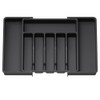 Expandable Silverware Drawer Organizer for Cutlery - Adjustable Plastic Utensil
