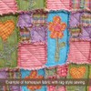 40 Bright Charm Pack, 5 inch Precut Cotton Homespun Fabric