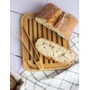 Pebbly nba055 Bread and Bamboo Toast Tongs Beige 26X20X2 cm