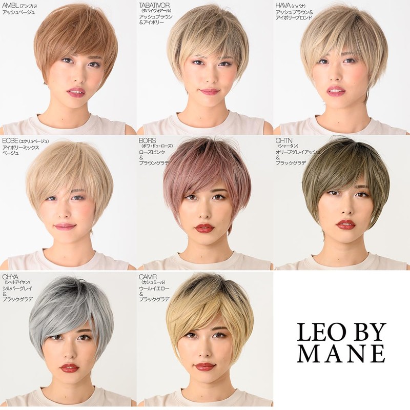 LEO BY MANE L-FWSH001 Heat-resistant Full Wig, Natural Mannish Short