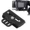 Camera Quick Release Base Plate with 1/4in 3/8in Threads for