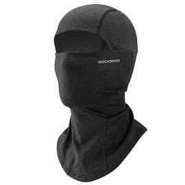 ROCKBROS Neck Warmer, For Winter, Balaclava, Fleece-Lined, Cold Protection, Thermal, Stiffly, Stretch, Balaclava, Skiing, Cycling, Biking, Men's