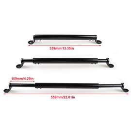 Motorcycle Mirrors Mount Extender Balance Bar Adjustable Handle Bracket Aluminum Alloy Motobike Extended Light Phone Holder Handlebar Accessories Black