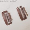 Esffaci 9 Teeth Snap Comb Clip ins for Hair Extensions