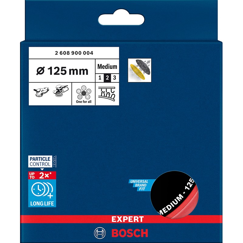 Bosch Professional 1x Expert Multihole Backing Pad Universal (Version Medium,