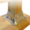 Pylex 13049 44 Decking Post Base, Stainless