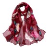 FAIRYGATE Scarf Women Fashion Lady Chiffon Flower Print Scarfs Neck