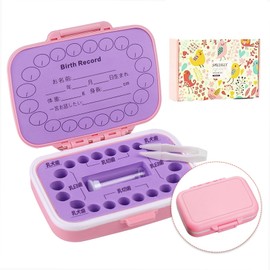 Baby Tooth Case, Children's Teeth Case, Baby Tooth Case for Missed Teeth, Popular Baby Tooth Case, Cute Baby Tooth Case for Children's Teeth, Baby Memorial Goods, Baby Tooth Storage Case to Commemorate Children's Growth (Pink)