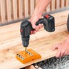 BLEKOO Orange Angled Drill Guide Jig with 4 Bits for