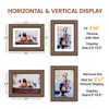 5x7 Picture Frame,5 x 7 Natural Solid Walnut Wood Frame