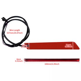 HCMOTORKU Saddlebag Red LED Latch Lights Fit For Harley Touring Road Street Glide 14-2023