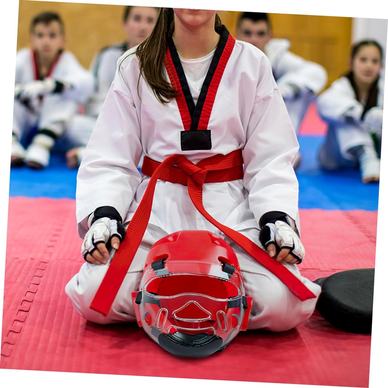 Yardwe Taekwondo Mask Visor Taekwondo Helmet Boxing Hand Wraps Kick