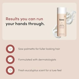 Hims Thick Fix Shampoo - Saw Palmetto para un crecimiento y engrosamiento saludable del cabello, limpieza del cuero cabelludo, vegano, sin sulfatos y 