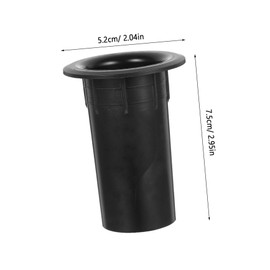 Mikinona 12 Pcs Audio Punching Bag for Tube Bass Pipe Vibration Speaker Port Bungs Covers Speaker Accessories Plastic Black