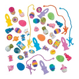 Easter Egg Fillers for Kids - Bulk 50 Piece Set - Goodie Bags, Easter Basket and Egg Hunt Toys for Girls and Boys