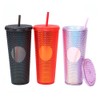 Qudai 710ML /24OZ Large Capacity Water Cup Full Studded Matte