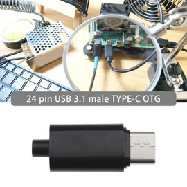 The Lord of the Tools 5 Set USB 3.1 Type-C DIY Male Plug Connector Replacement DIY 24pin USB 3.1 Type C USB-C Male OTG Host Type 5.1k Resistor Electrical Accessories Black