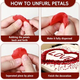 1200 PCS Artificial Silk Rose Petals Decoration for Romantic Night, Wedding, Event, Party, Valentines,Rose Petals for Bedroom,Fake Roses Petal Faux Flowers, Artificial Roses Petals for Marry me