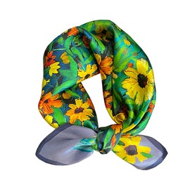 KOOYOL Silk Scarf Women's Scarf Silk Women's Scarf Silk Scarf, C#