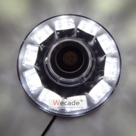 Wecade® High Intensity 10 LED 30W Volunteer Firefighter Emergency Vehicle Magnetic Mount Strobe/Flash Beacon Warning Light (White)